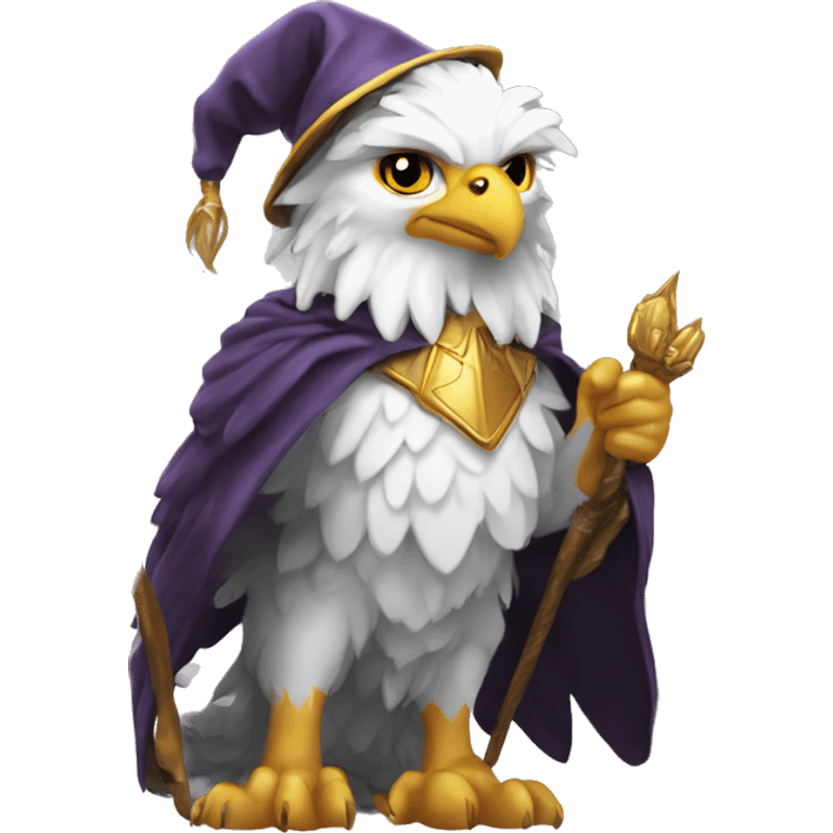 gryphon with wizard wand emoji