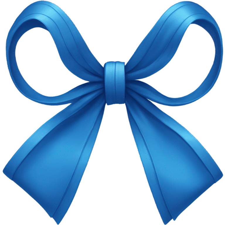 blue bow  emoji