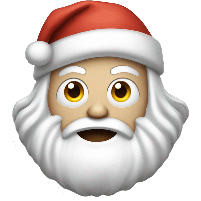 Pale  Santa scared  emoji