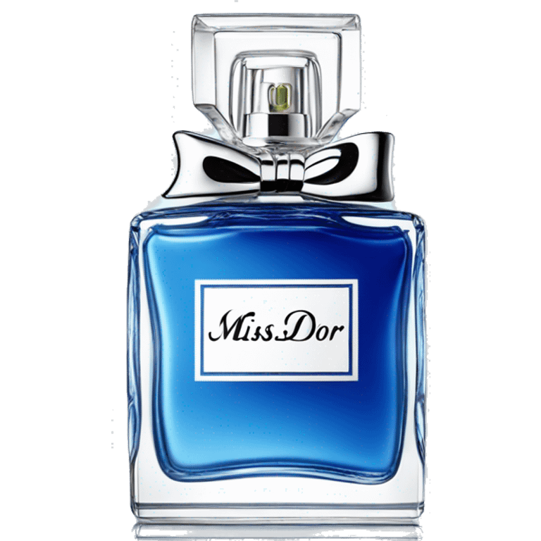 Miss Dior pefume in blue  emoji