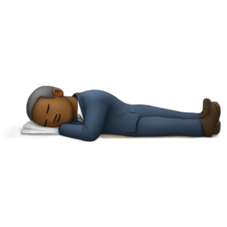 Man sleeping in class emoji