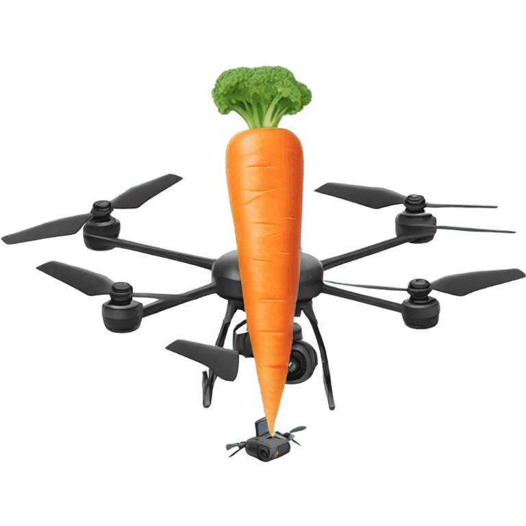 Drone with a carrot emoji