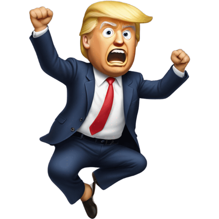 trump falling emoji