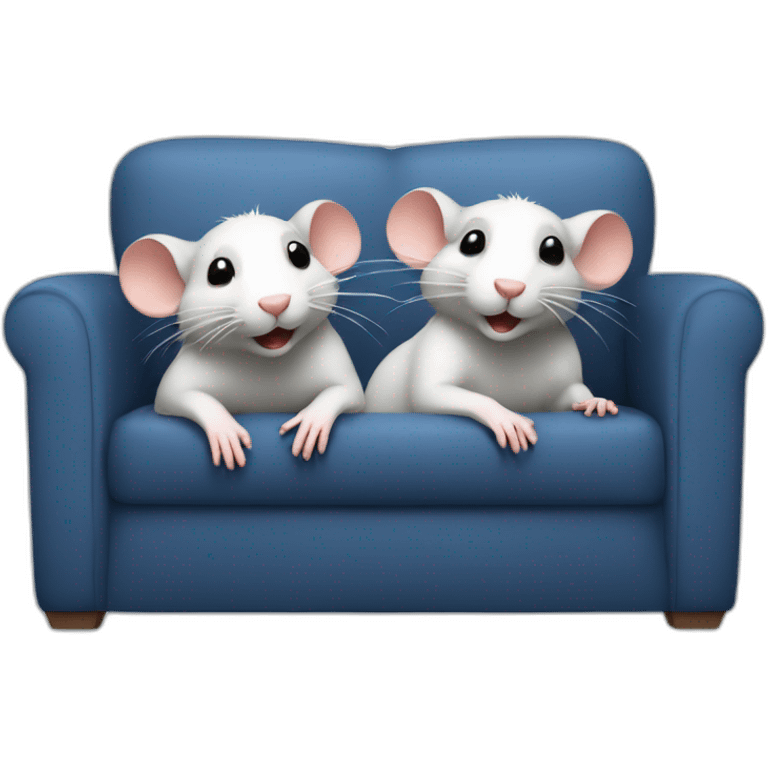 2 rats on a couch emoji