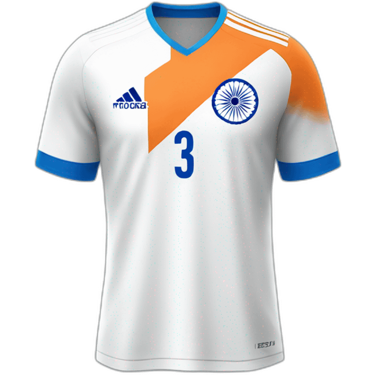 India soccer jersey emoji