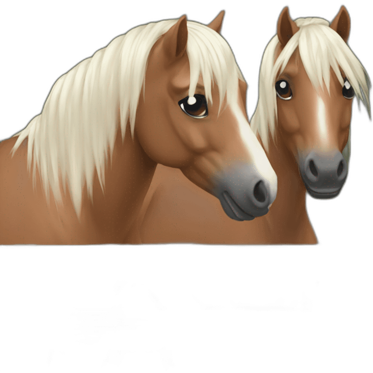 Horses love emoji