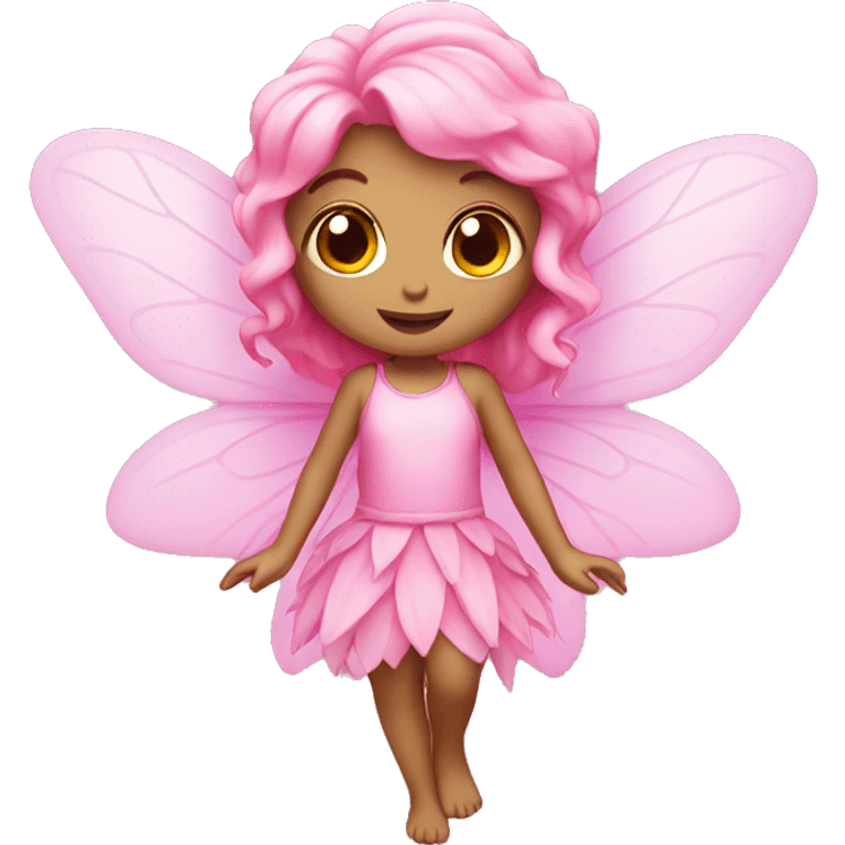 Pink fairy emoji