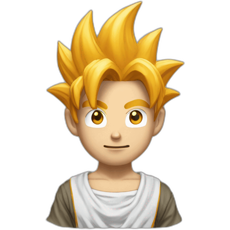 San goku qui fait un cameamea emoji