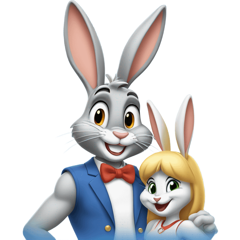 Bugs bunny and Lola emoji