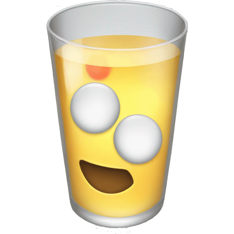 Drinking vodka at a party emoji