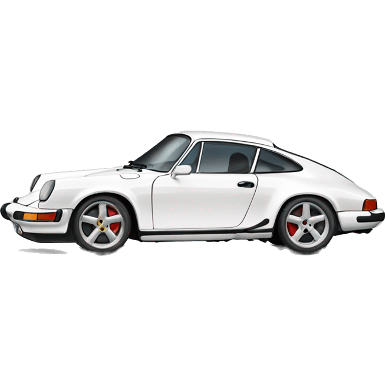 White Porsche 911 emoji