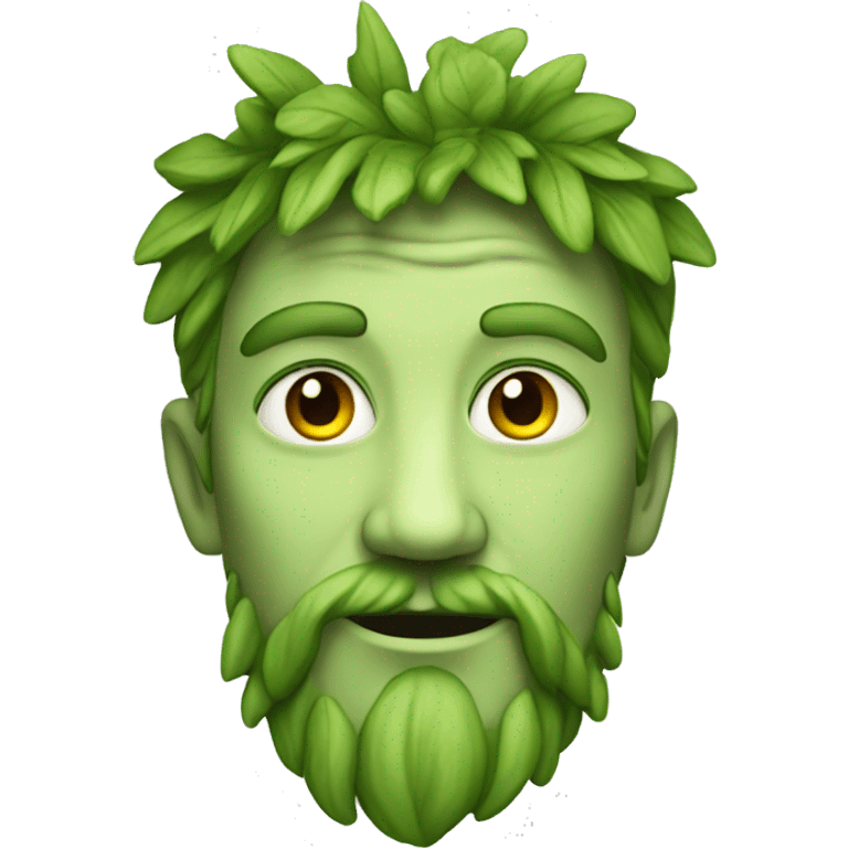 Green man young emoji