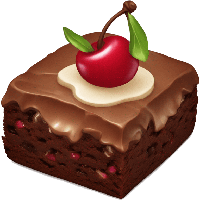 cherry brownie emoji