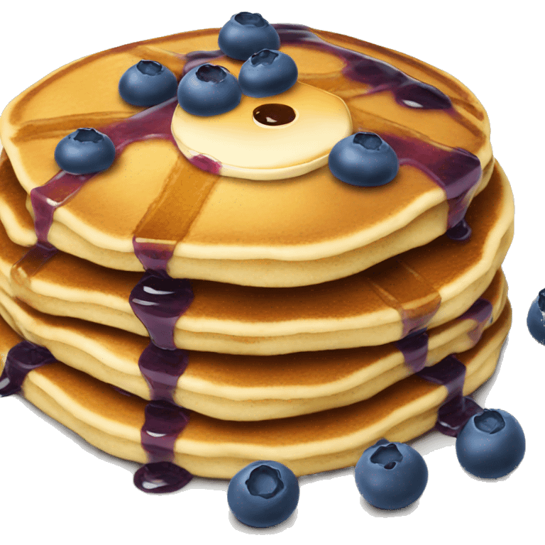 Blueberry pancakes  emoji