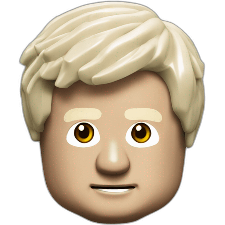 boris johnson as lego minifigure emoji