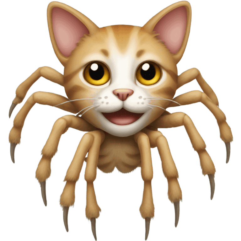 Cat as a spider emoji