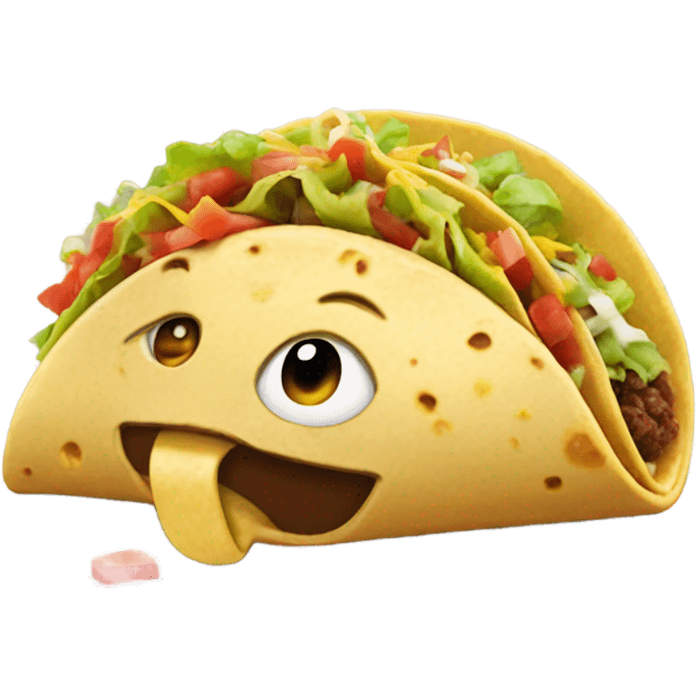 🤤 eating taco emoji