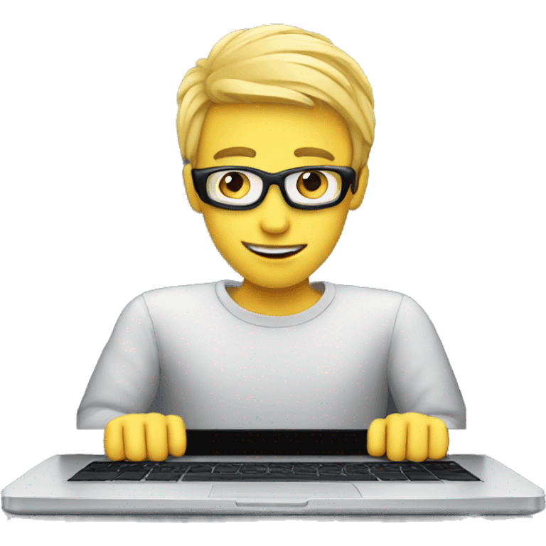 cyber guy with windows laptop emoji