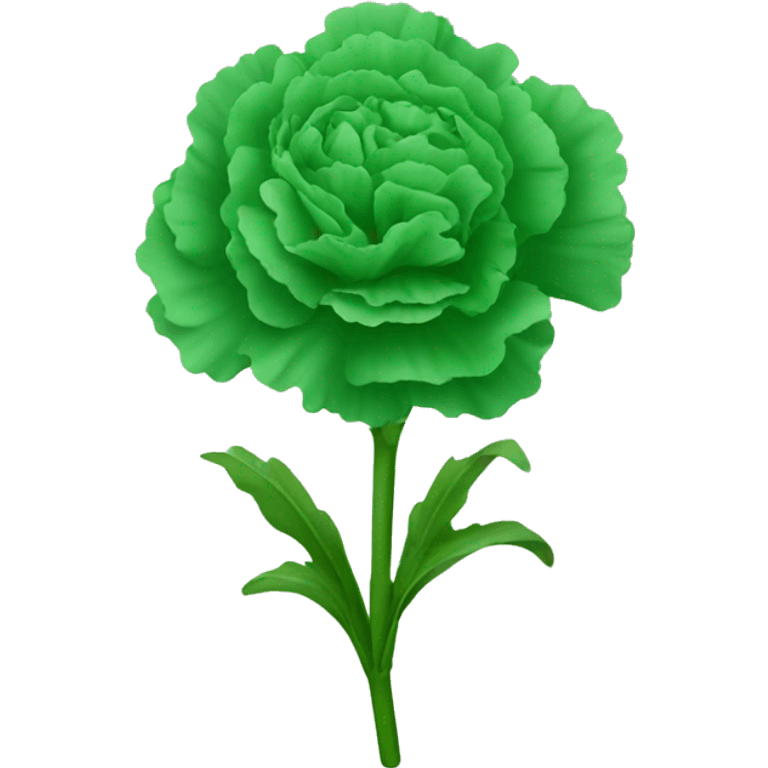 Green carnation  emoji