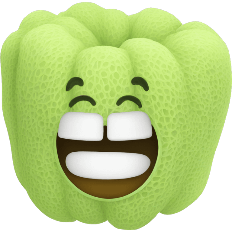 Synthetic mesh loofah emoji