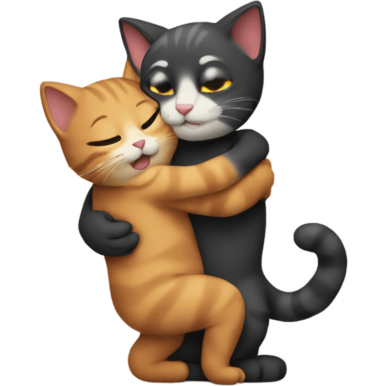 Cats hugs  emoji