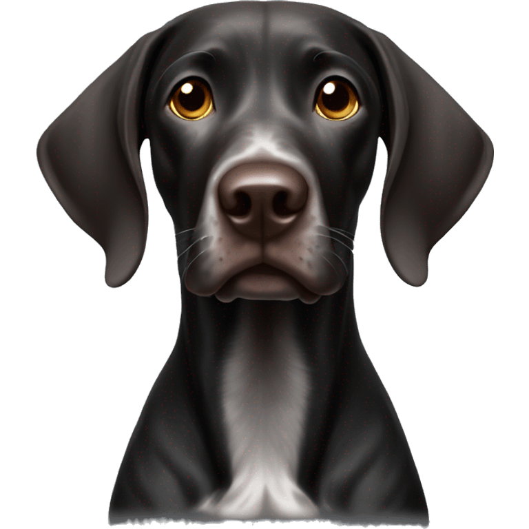 Black German Shorthaired Pointer emoji