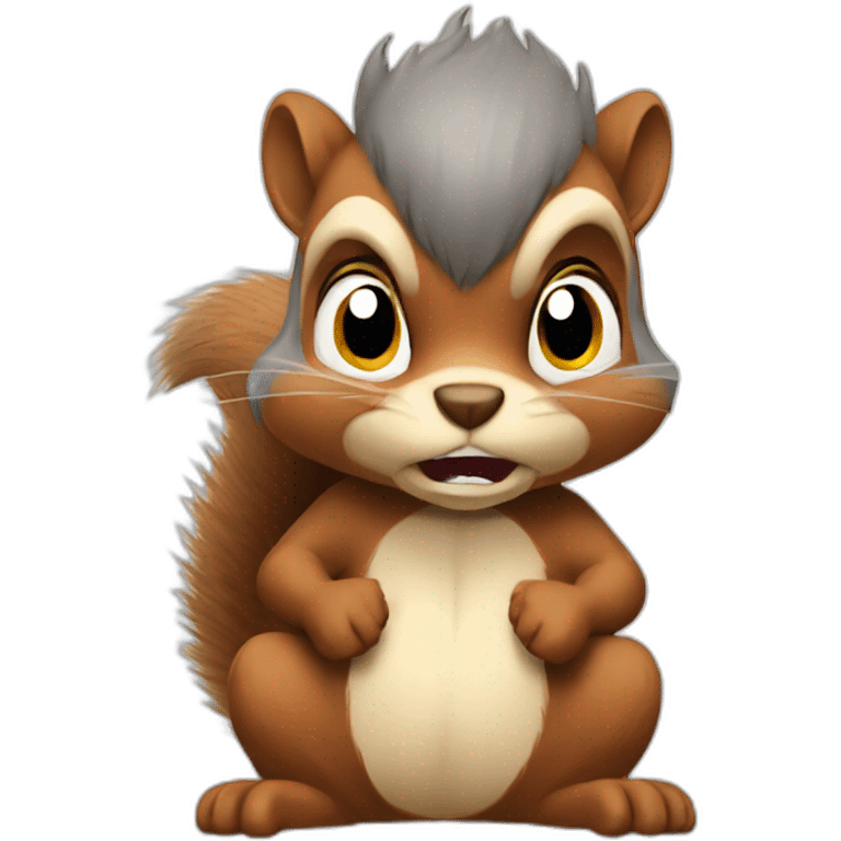 angry squirrel emoji