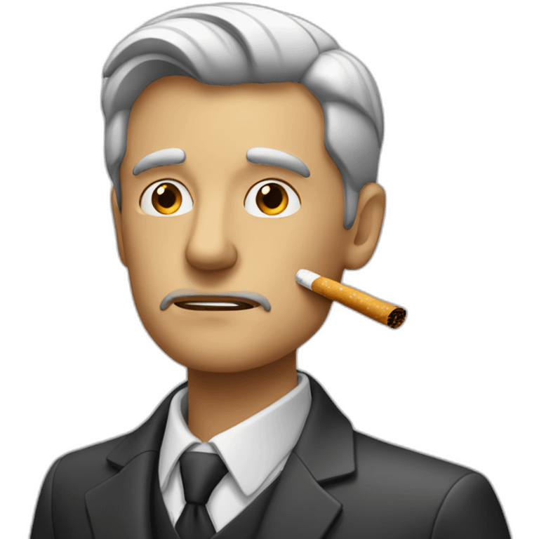 Smoking man emoji