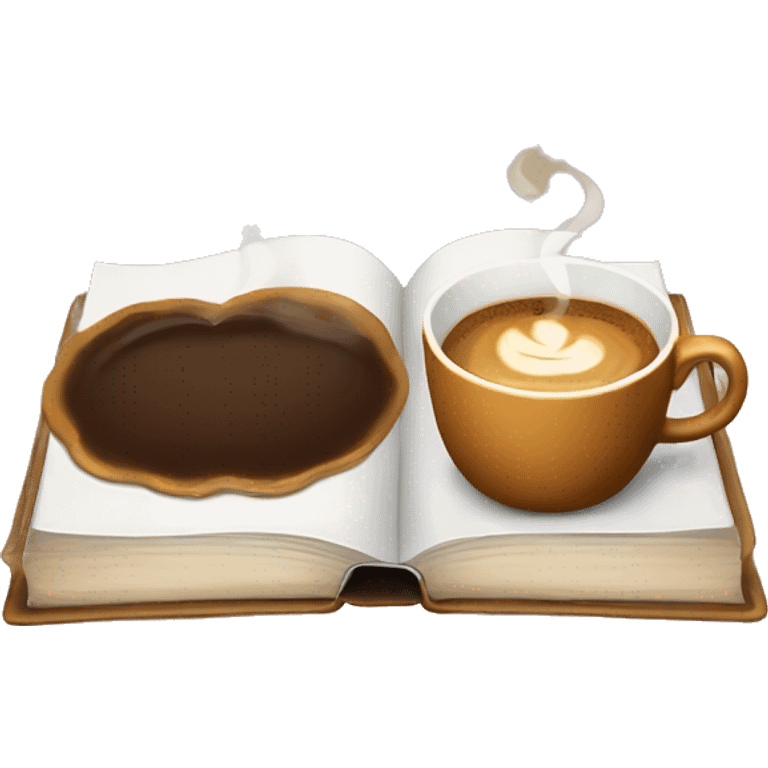 books with coffee  emoji