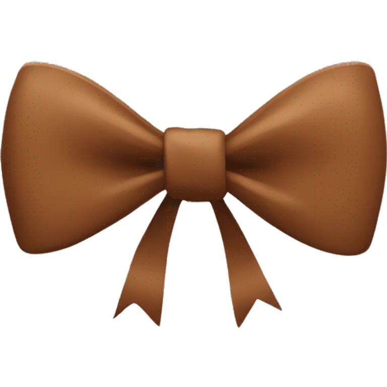 brown bow  emoji