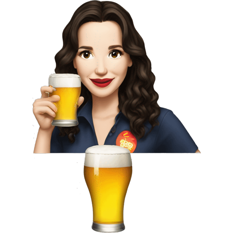 Natalia Oreiro drink beer emoji