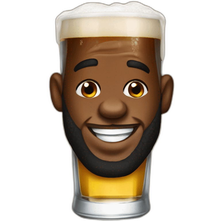 Lebron james drink beer emoji