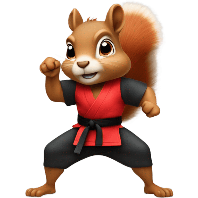 Kung fu squirrel emoji