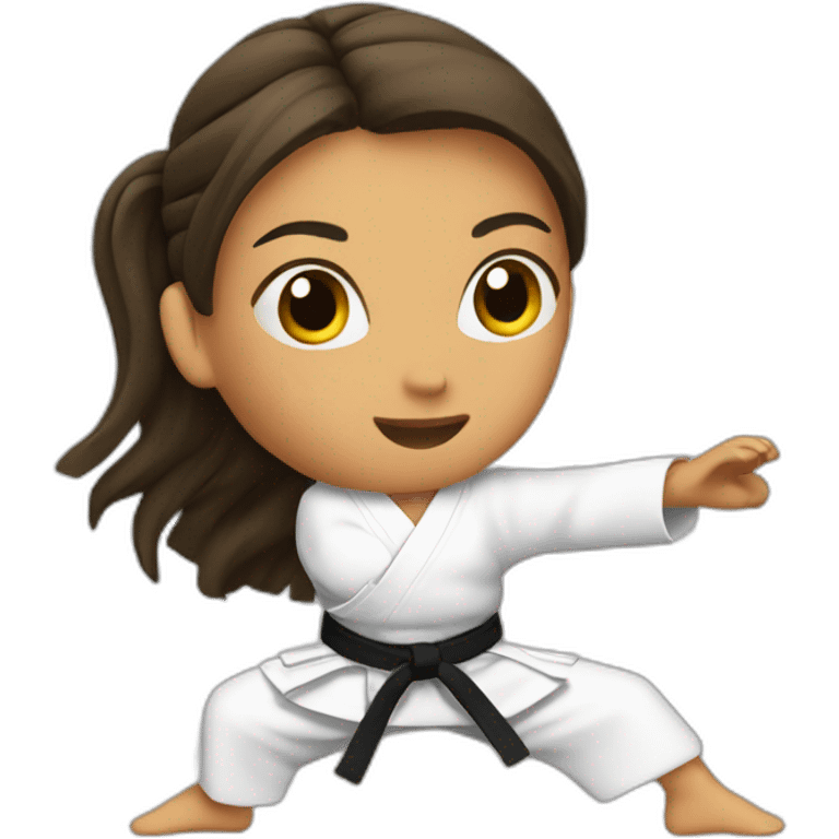 karate girl emoji