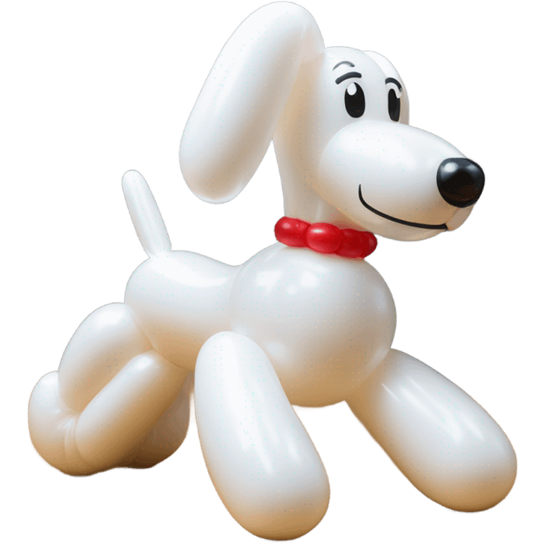 classic balloon dog made from a balloon emoji