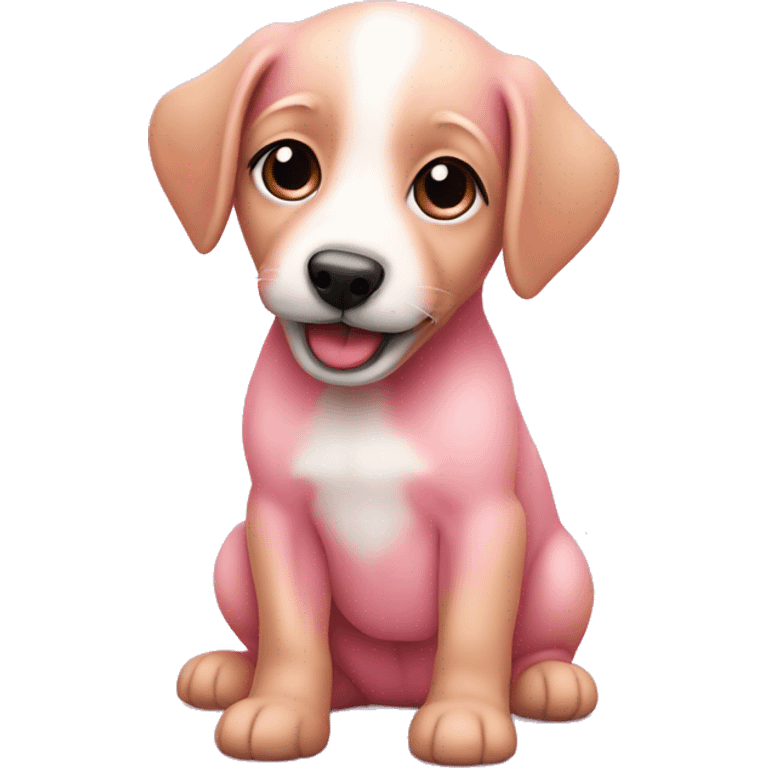 Pinker Baby Hund emoji