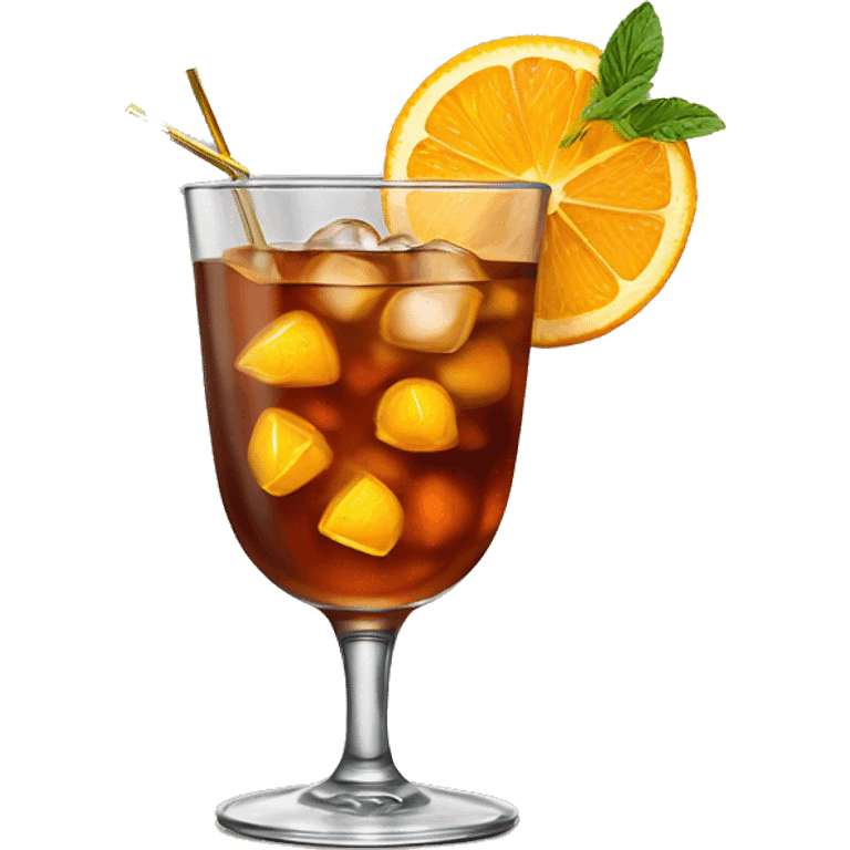 an old Fashioned coktail emoji