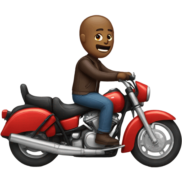 Guy on motorcycle  emoji