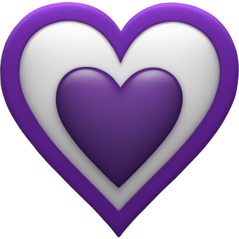 Dark purple heart emoji