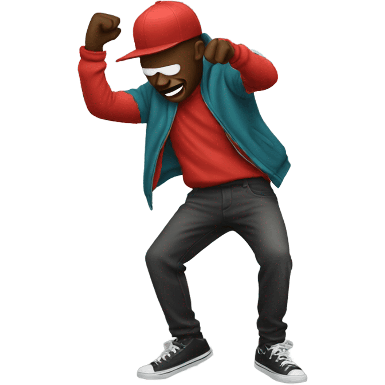 Guy dabbing emoji