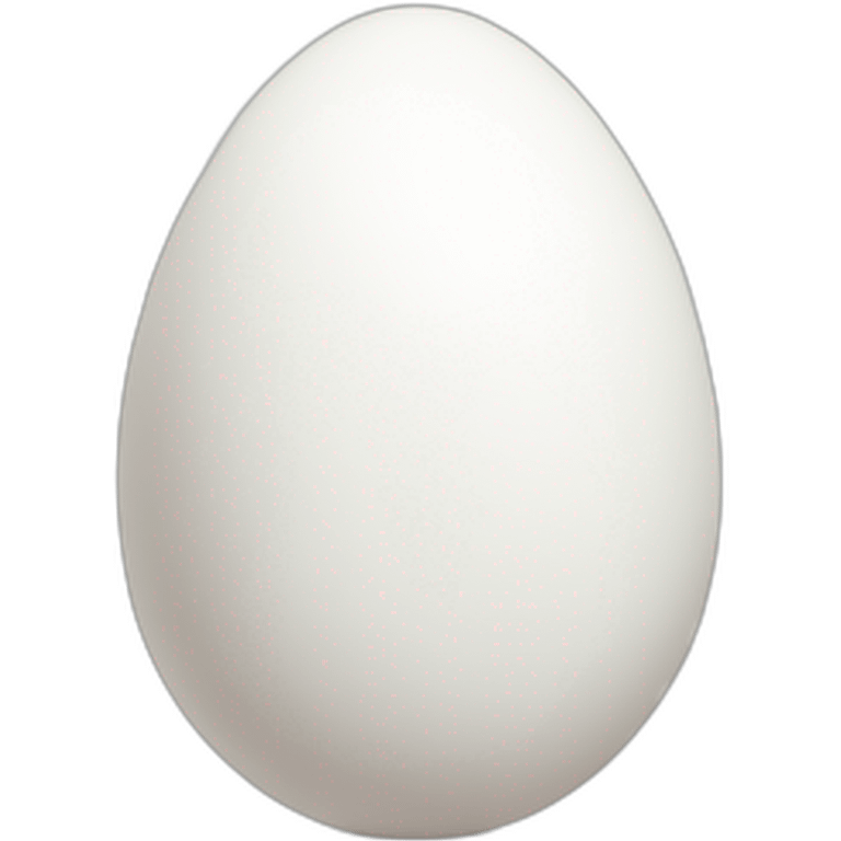 white easter egg emoji