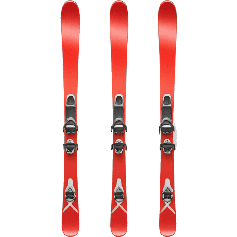 Skis red  emoji