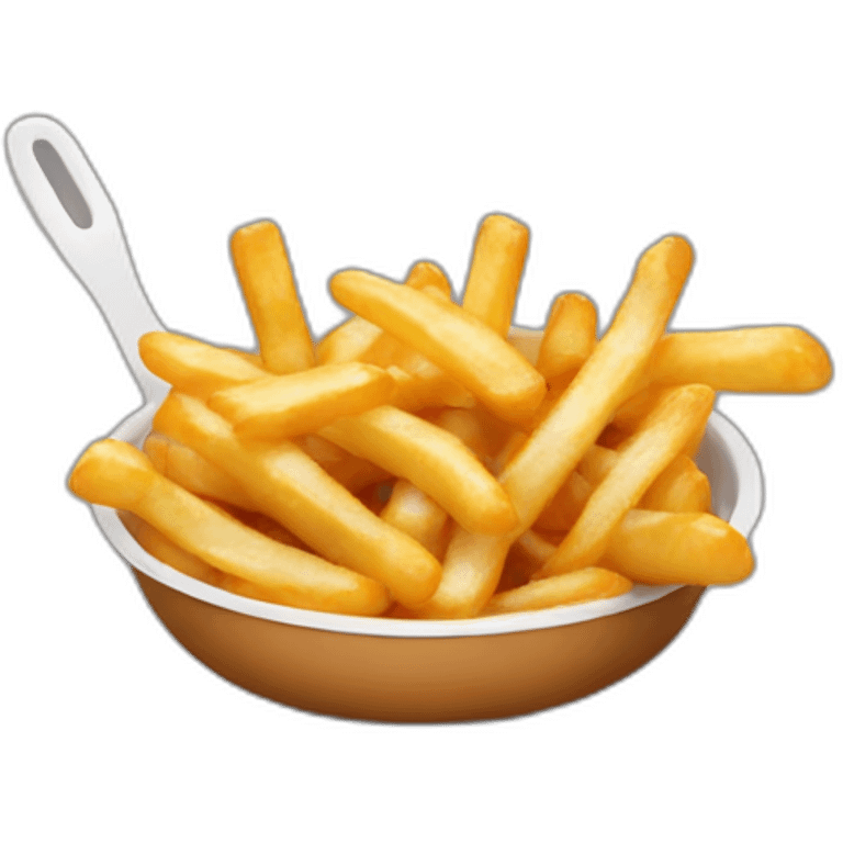 poutine qui mange des frite emoji