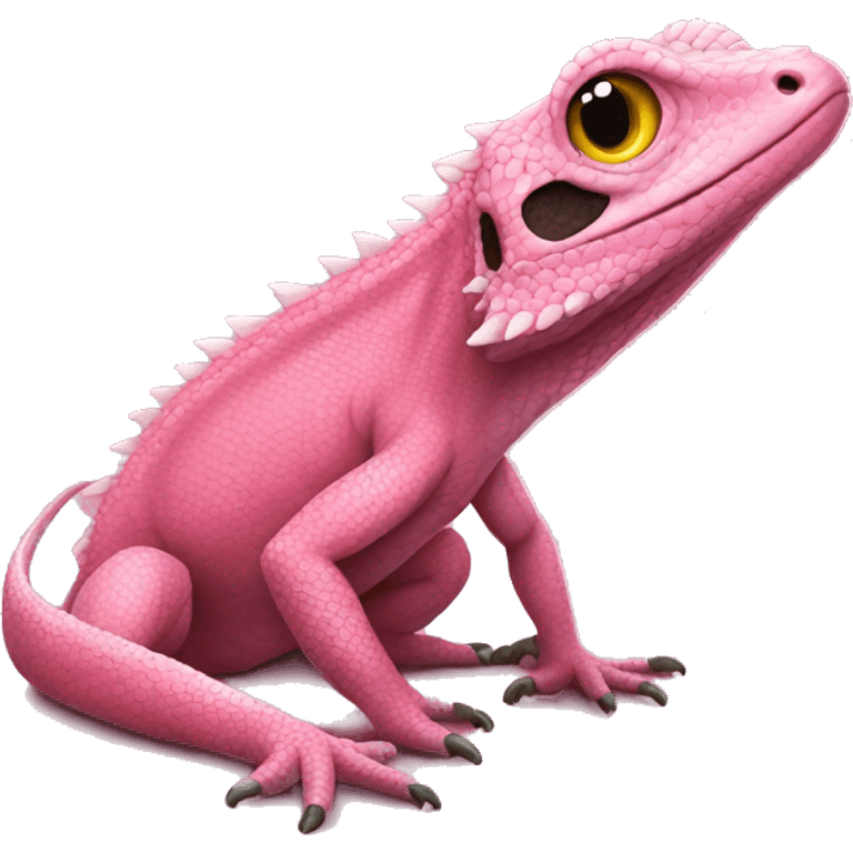 Pink lizard  emoji