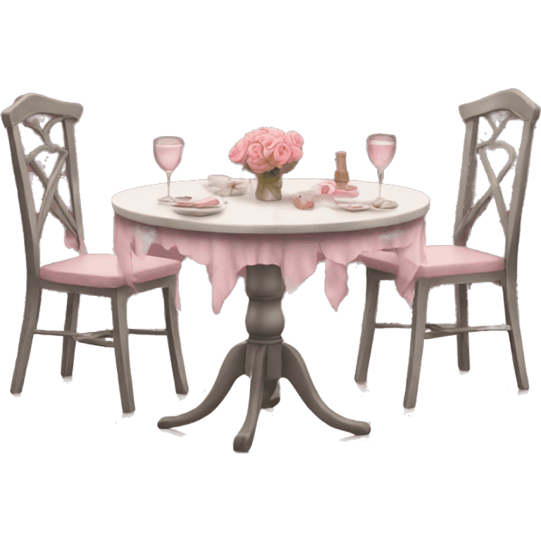 Romantic table emoji