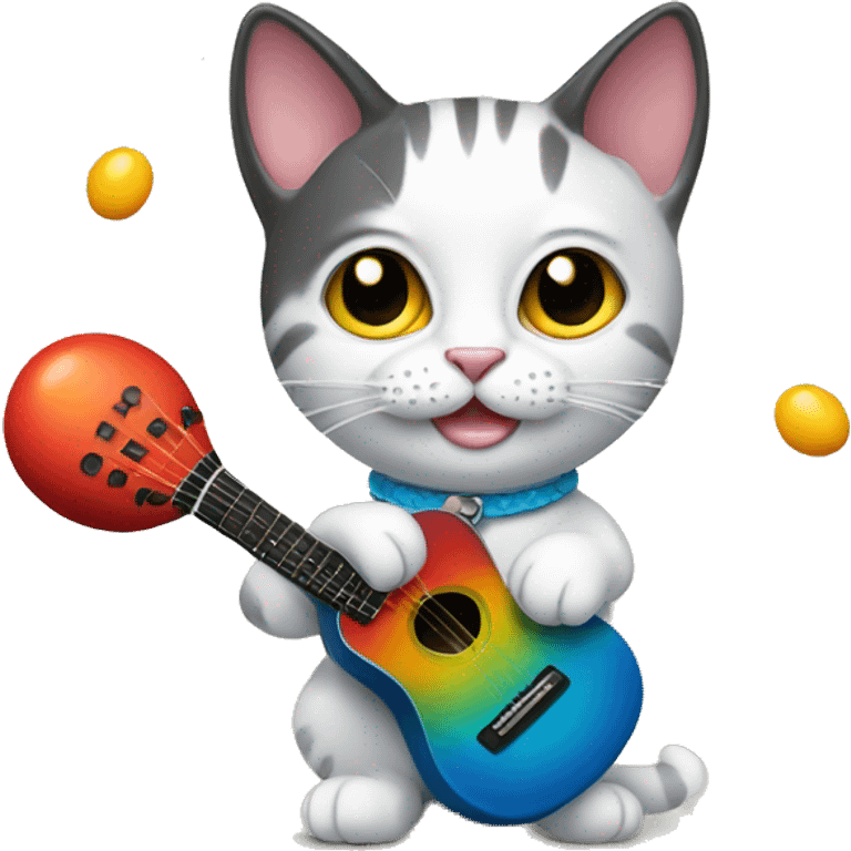 cat with maracas emoji