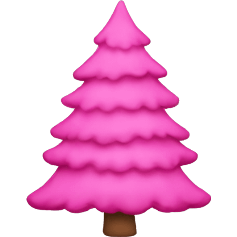 Pink christmas tree emoji