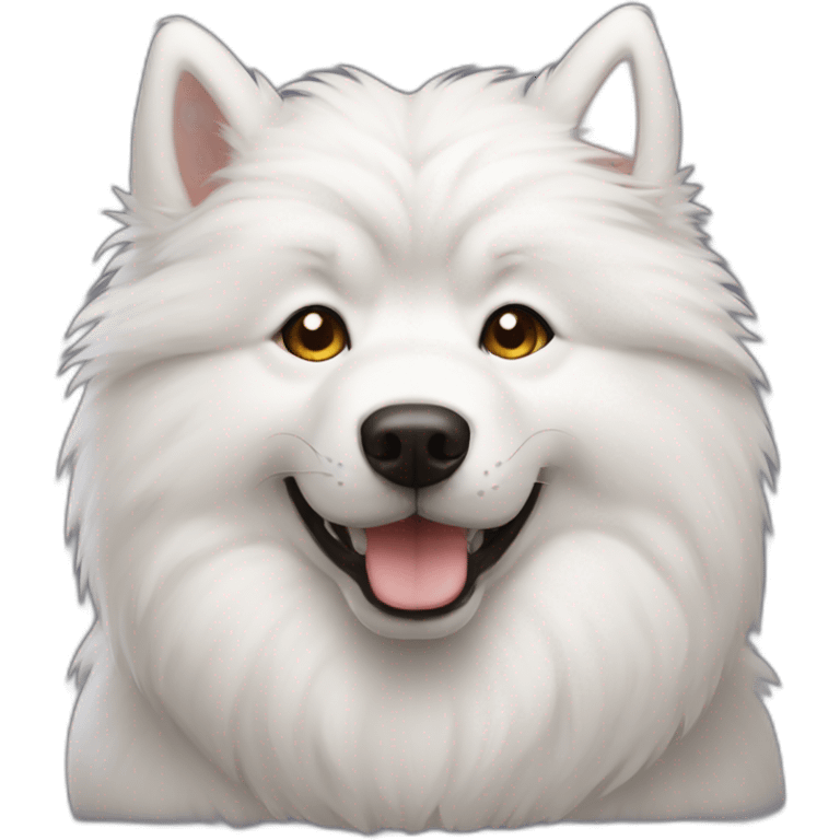 Pumpkin samoyed emoji