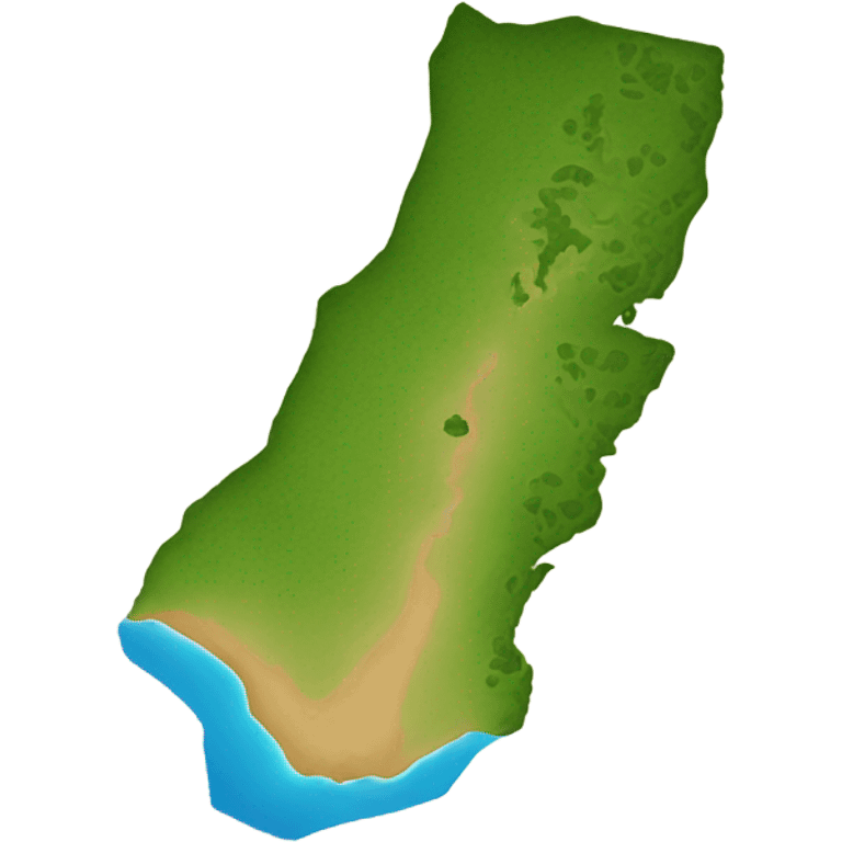 Outline of big island of Hawaii emoji