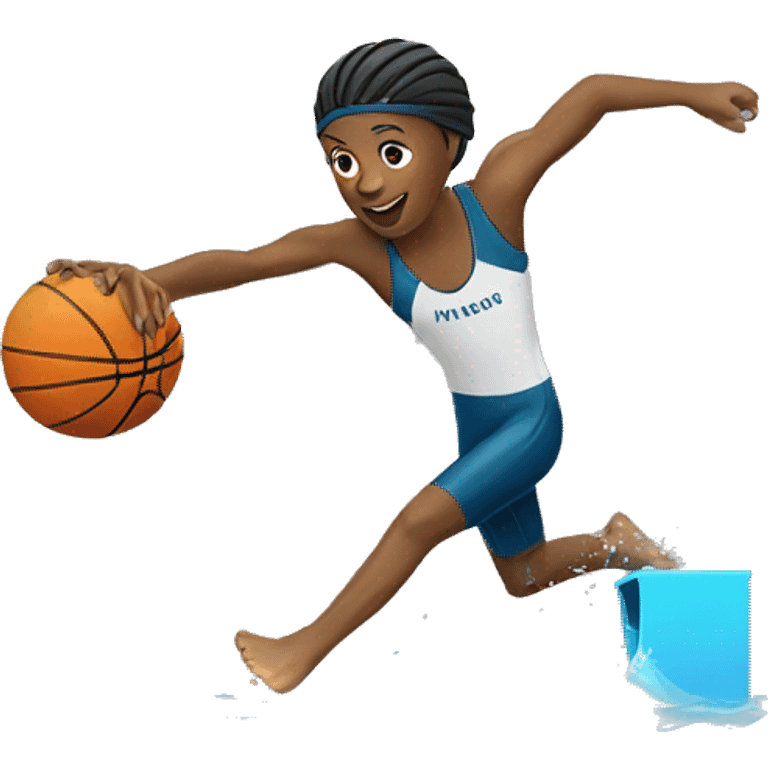 swimmer playing basketball and playing piano emoji